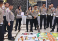 Satlantas Polres Purwakarta Ikuti Tactical Floor Game untuk Pengamanan Nataru