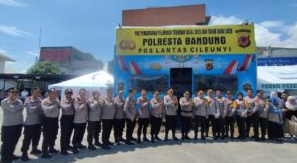Stama Ops Polri Supervisi Pos Pam Cileunyi Polresta Bandung Jelang Nataru