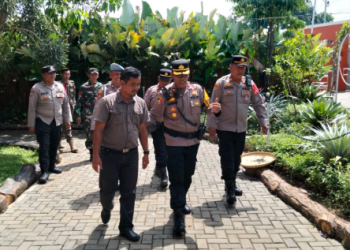 Kabag Ops Polres Majalengka Tinjau Pospam Ops Lilin Lodaya di Obyek Wisata Keliling Dunia