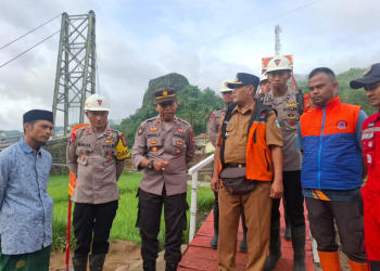 Jembatan Merah Putih di Garut Diresmikan, Satbrimob Polda Jabar Hadirkan Harapan Baru Bagi Warga