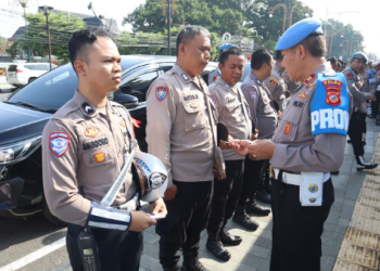 Polda Jabar Gaktibplin Personel Polres Majalengka di Pospam Operasi Lilin