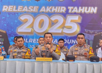 Polresta Bandung Ungkap Kasus Menonjol 2025: Tambang Ilegal Rp1 Triliun, Hingga Perusakan Kebun Teh