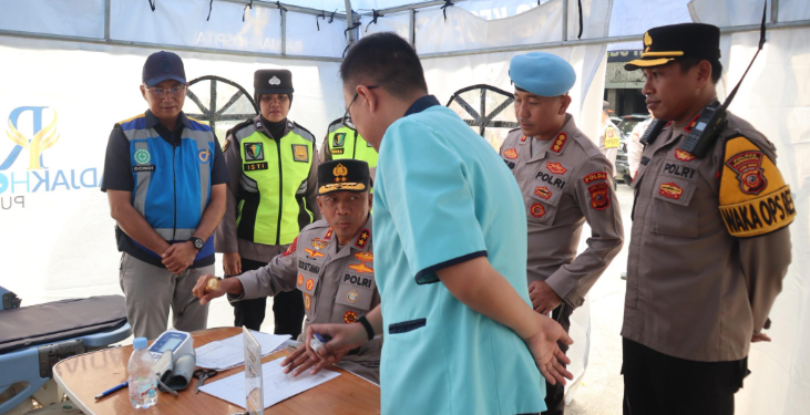 Kapolda Jabar Tinjau Kesiapan Pospam di Rest Area KM 88B Tol Cipularang