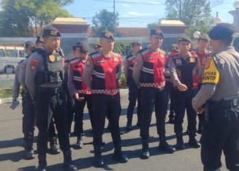 Polres Ciamis Gelar Apel Kesiapan Satgas Preventif Operasi Lilin Lodaya 2025