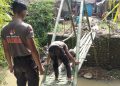 Wujud Bakti Polri: Satbrimob Polda Jabar dan Warga Tuntaskan Pembangunan Jembatan Vital di Kadipaten