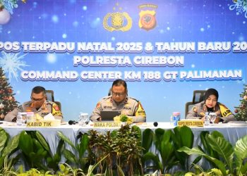 Pastikan Pelayanan Optimal Selama Operasi Lilin 2025, Wakapolda Jabar Cek Kesiapan Pengamanan Pos Terpadu KM 188 GT Palimanan