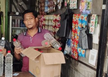 Razia Pekat Di Arjawinangun, Polresta Cirebon Sita Botol Miras Pabrikan hingga Ciu