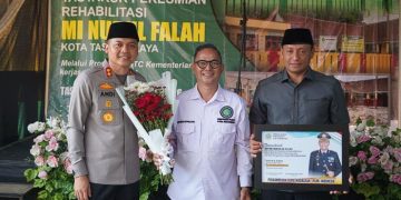 Kapolres Tasikmalaya Kota Gelar Tasyakuran Ruang Kelas MI Nurul Falah