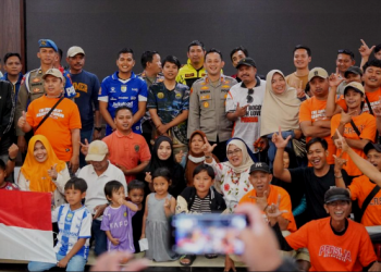 Polres Bogor Gelar Nobar Persib vs Persija, Jalin Silaturahmi dan Jaga Kamtibmas