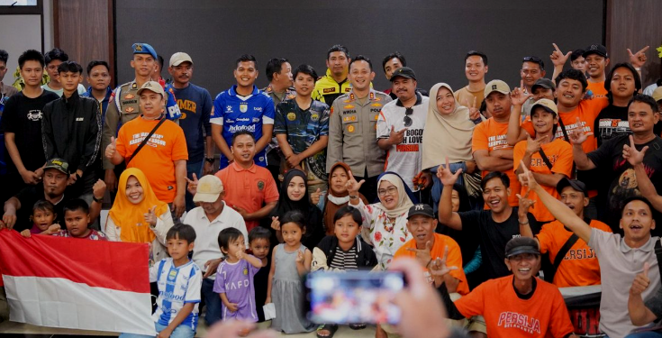 Polres Bogor Gelar Nobar Persib vs Persija, Jalin Silaturahmi dan Jaga Kamtibmas