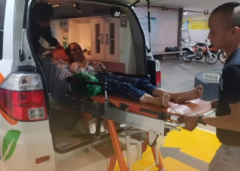 Respon Cepat, Polres Banjar Evakuasi Korban Kecelakaan ke RSOP Ciamis dengan Ambulans Sidokkes