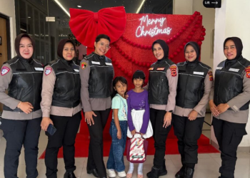 Patroli Humanis Polwan Intan Polres Garut, Jaga Keamanan Kawasan Wisata Cipanas dan Gereja