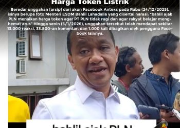 [SALAH] Bahlil Minta PLN Menaikkan Harga Token Listrik