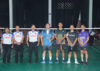 Kapolres Ciamis Hadiri dan Dukung Penuh Turnamen Badminton UNIGAL CUP 2026
