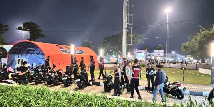 Berikan Rasa Aman, Polres Ciamis Gelar Patroli KRYD Skala Besar Di Penghujung Libur Tahun Baru