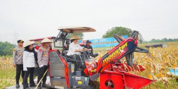 Kapolri Pimpin Panen Raya Jagung Serentak di Bekasi, Tegaskan Komitmen Polri Dukung Ketahanan Pangan Nasional