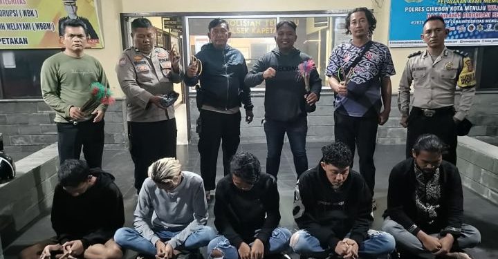 Gagalkan Rencana Penyerangan, Polsek Kapetakan Ringkus Lima Remaja Beserta Puluhan Anak Panah Modifikasi