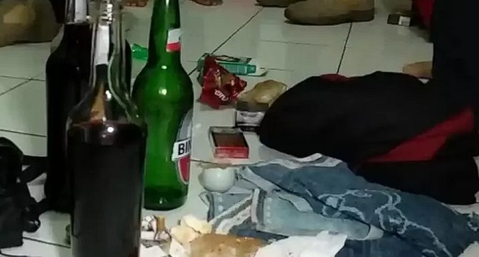 Polres Tasikmalaya Kota Amankan Sembilan Remaja yang Sedang Pesta Miras di Cisayong