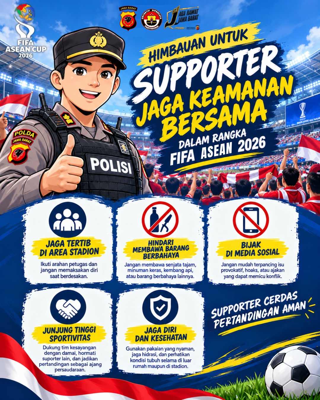 SUPPORTER CERDAS, PERTANDINGAN AMAN: SERUAN BERSAMA WUJUDKAN KONDUSIVITAS JELANG KUALIFIKASI FIFA ASIAN 2026